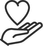 Vodafone - Heart in hand icon